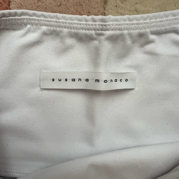 NWOT Susana Monaco Aimee Strapless White Jumpsuit - Picture 6 of 9